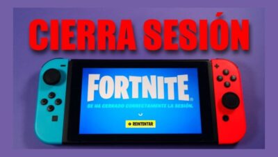 como cerrar sesión en fortnite nintendo switch